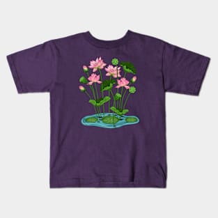 Lotus Flowers Kids T-Shirt